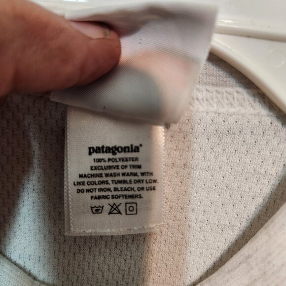 Patagonia Performance Baselayer Capilene White Men's Size Small RN: 51884 Preppy - Picture 8 of 13